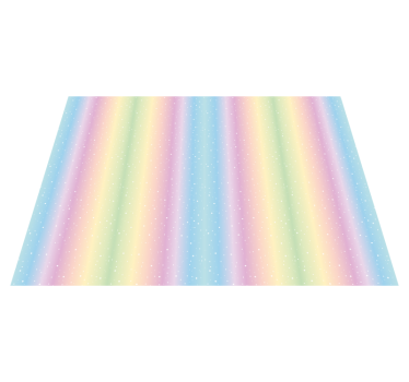 Pastel Rainbow Pattern kids vinyl rug - TenStickers