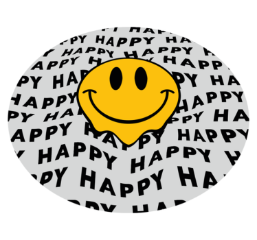 Happy Smile Graphic teen vinyl rug - TenStickers