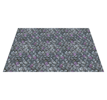 Grey paved walkaway stone effect vinyl rug - TenStickers