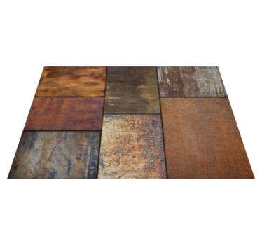 Blocks of industrial concrete contemporary rugs - TenStickers