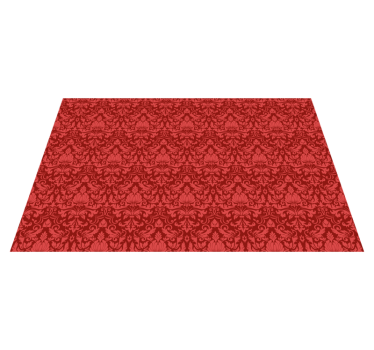 Baroque Pattern Overlay red carpet - TenStickers