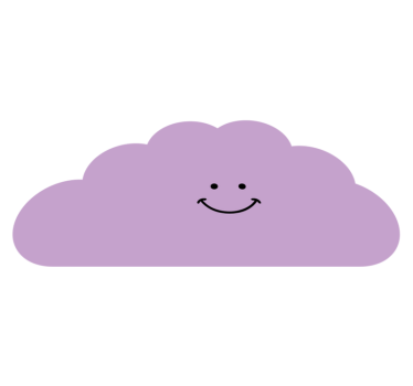 Smiling Cloud Shape kids rug - TenStickers