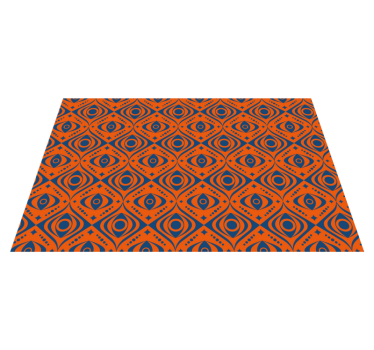 Geometric Eye Pattern geometric rug - TenStickers
