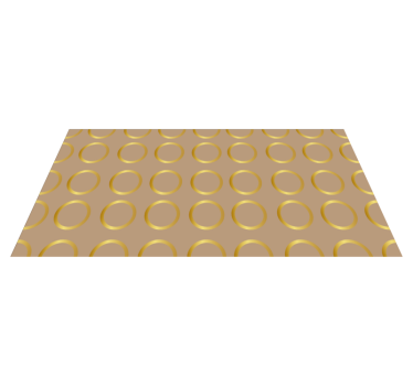 Geometric Circular Pattern striped runner rug - TenStickers