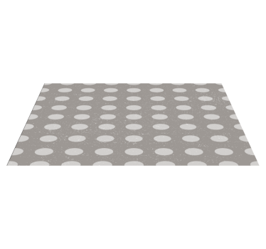 Polka dot pattern striped runner vinyl rug - TenStickers