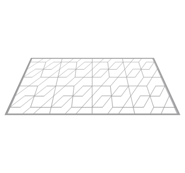 Zigzag pattern geometric vinyl rug - TenStickers