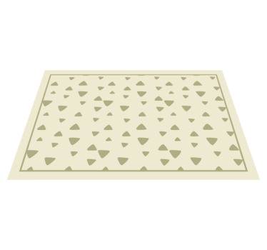 Triangular pattern geometric vinyl rug - TenStickers
