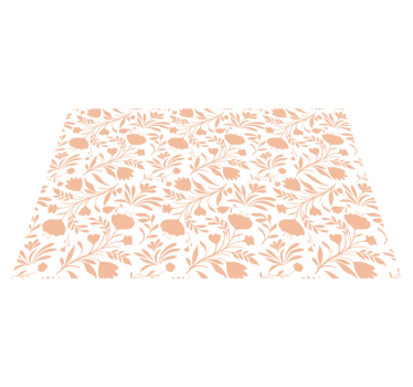 Floral Patterned flower rug - TenStickers