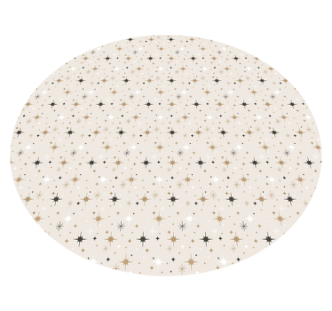 Starry Pattern rugs with stars - TenStickers