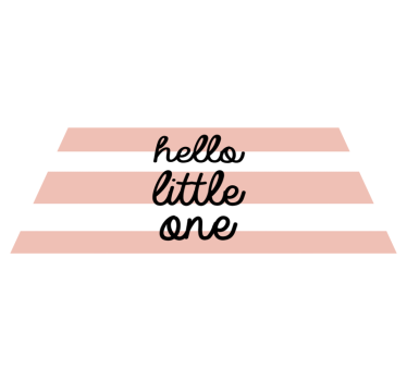 Nursery striped greeting nursery vinyl rug - TenStickers