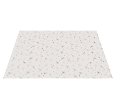 Dandelion Pattern floral vinyl rug - TenStickers
