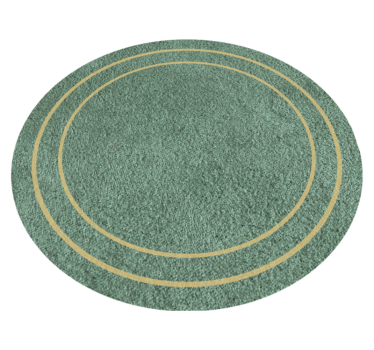 Round Minimalist Style minimal vinyl rug - TenStickers