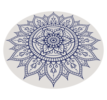 Circular Mandala Floor Decor living room rug - TenStickers