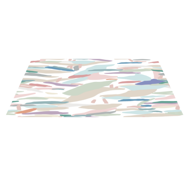 Minimalist abstract camouflage vinyl rug - TenStickers