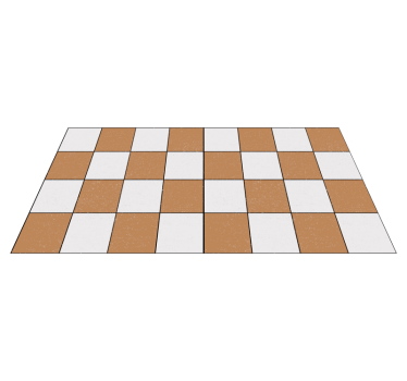 Checkerboard Pattern Decor Tile Rug - TenStickers