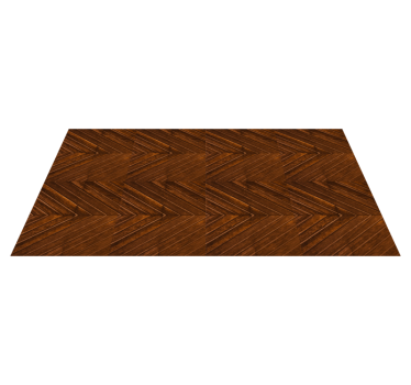Classic Herringbone Pattern Wood Effect Vinyl Rug - TenStickers