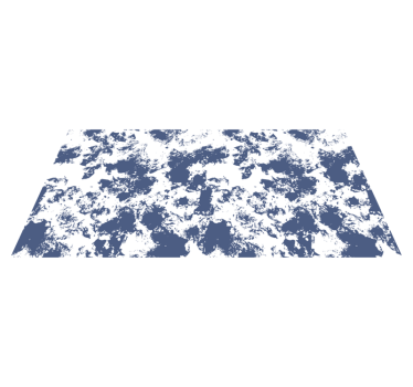 Blue Abstract Animal Pattern Textured Vinyl Rug - TenStickers