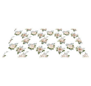 Floral Elegance Vinyl Rug - TenStickers