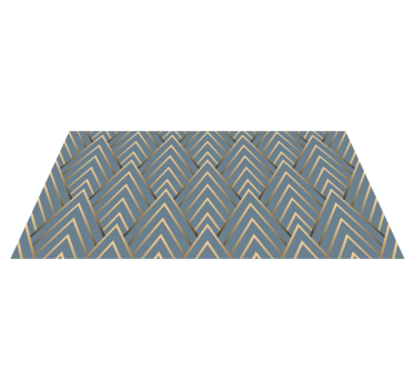 Geometric Chevron Pattern geometric vinyl rug - TenStickers