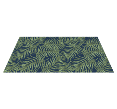 Tropical Leaf Pattern Plant Rug - TenStickers
