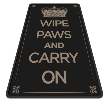 Wipe paws and carry on bespoke rugs - TenStickers