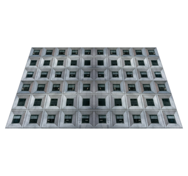 Vinyl rug brutalist grey laminate flooring - TenStickers