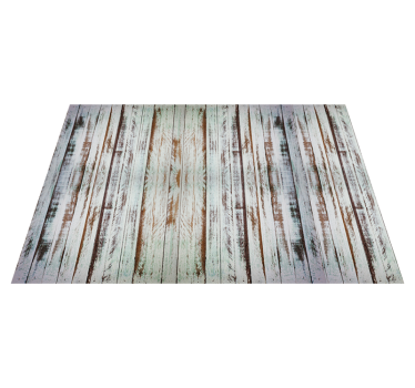 Stripping grunge wood effect vinyl rug - TenStickers