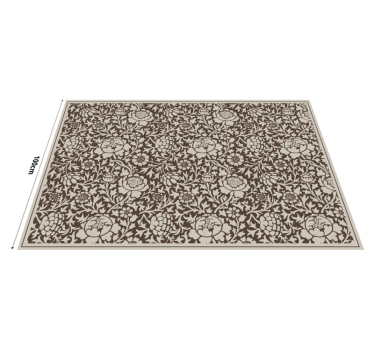 Vintage floral print  retro rug - TenStickers