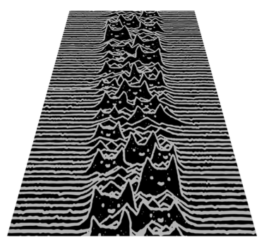Pulsar cat bedroom carpet - TenStickers
