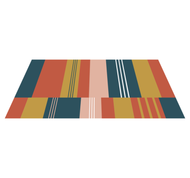Abstract block Lines contemporary rugs - TenStickers