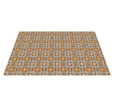 Mediterranean tiles style kitchen vinyl rug - TenStickers