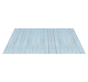 Blue wood texture vinyl hallway runner - TenStickers
