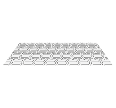 Geometric pattern geometric vinyl hallway runner - TenStickers