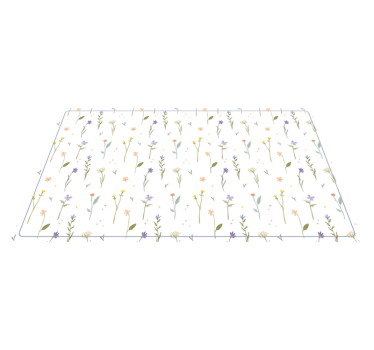 Small spring twigs dining room vinyl rug - TenStickers