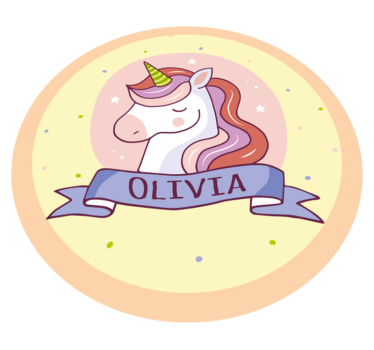 Customisable unicorn vinyl mat - TenStickers