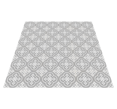 Grey hydraulic tiles kitchen vinyl rug - TenStickers