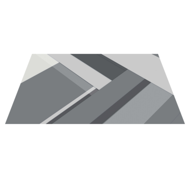 Geometric grey office floor rug - TenStickers