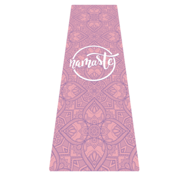 Namaste yoga custom floor rug with a mandala - TenStickers