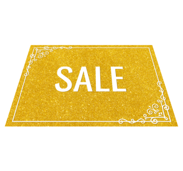 Promotion glitter texture rectangular vinyl floor carpet - TenStickers
