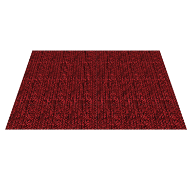 Textured wool effect red vinyl rug - TenStickers