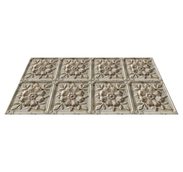 Antic tiles beige vinyl rug - TenStickers
