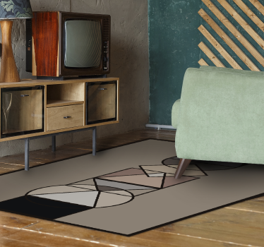 Circular geometric shapes vinyl hallway runner - TenStickers