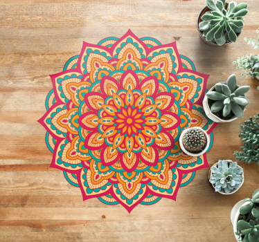 Colorful mandalas mandala mat - TenStickers