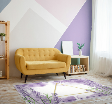 Digital lavender triangle contemporary rugs - TenStickers