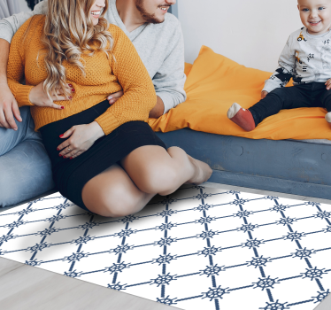 Marine Pattern kids room rug - TenStickers