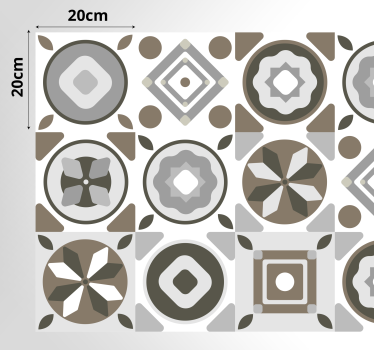 Amazing tile vinyl kitchen mat - TenStickers