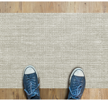 Light brown flax texture  texture rug - TenStickers