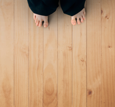 Light brown wood effect wood effect vinyl rug - TenStickers