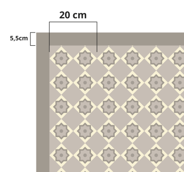 Elegant Star Pattern marble vinyl rug - TenStickers