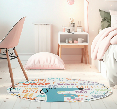 Dog bark animal vinyl mat - TenStickers